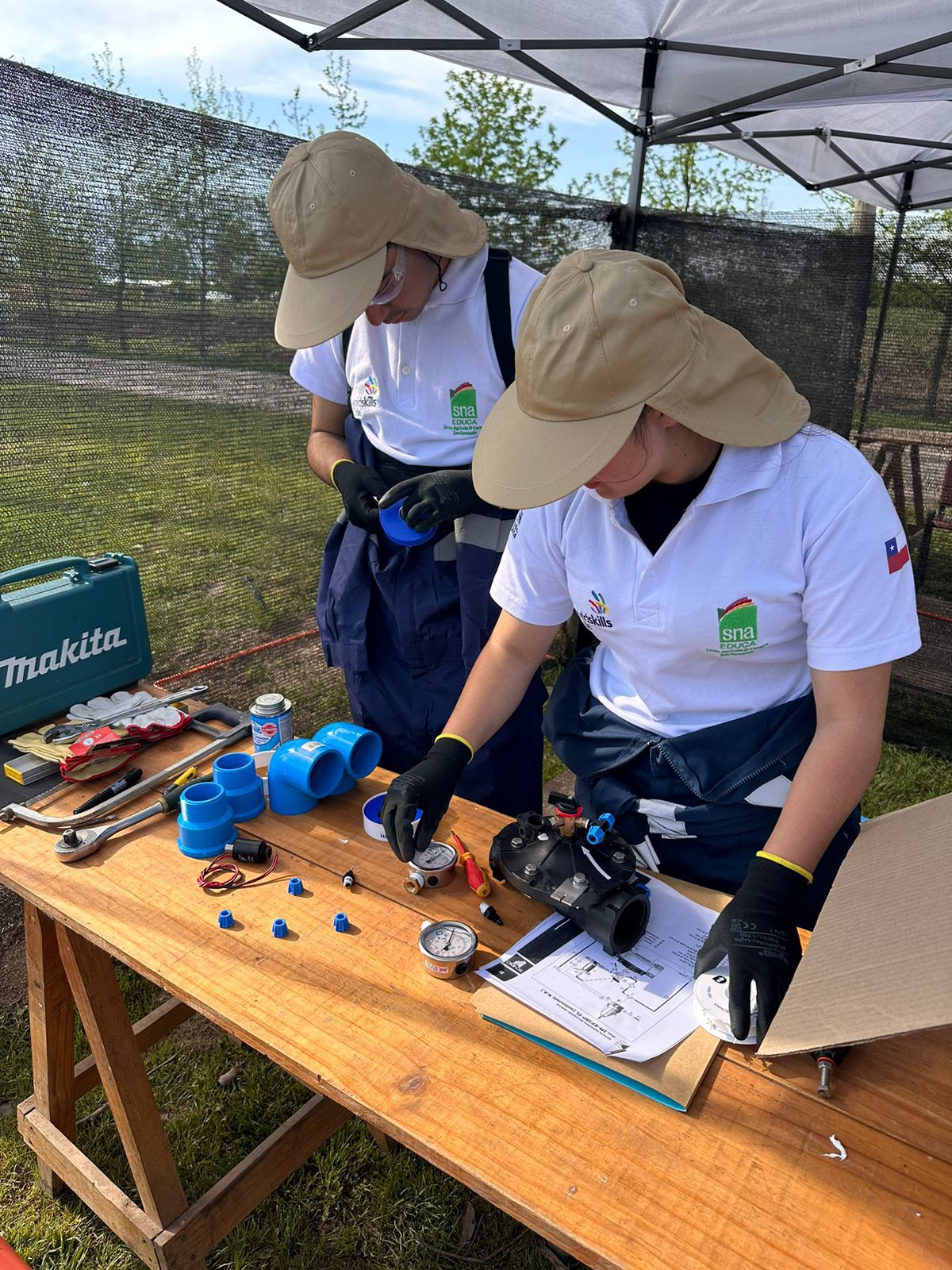 Equipos de Riego: apoyando el talento joven en la 8ª Olimpiada Nacional de Habilidades Técnicas WorldSkills Chile
